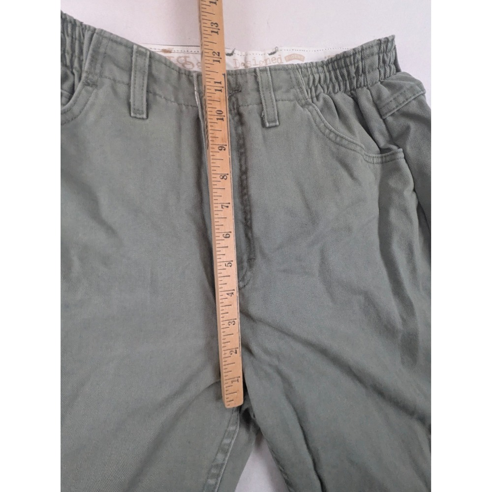Denim Riders by Lee Womens Sage Green High Rise Straight Leg Pants Size 10P - Picture 14 of 16